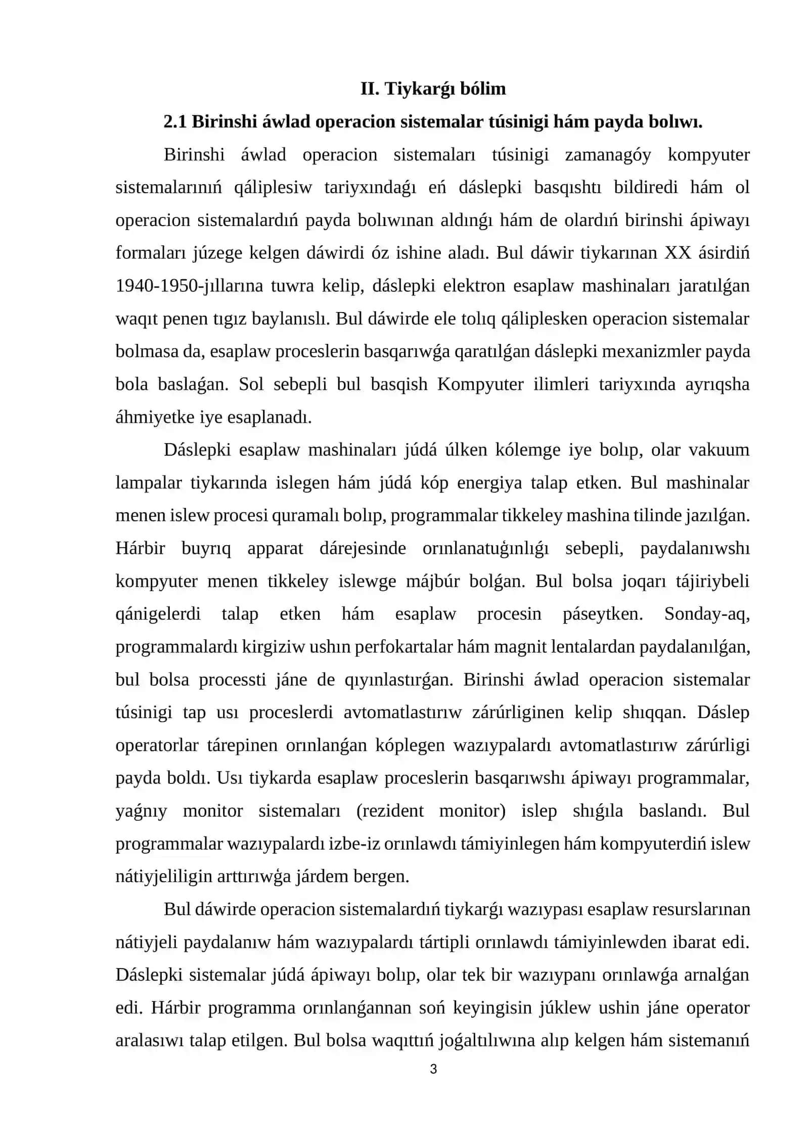 Birinshi áwlad operacion sistemaları 3