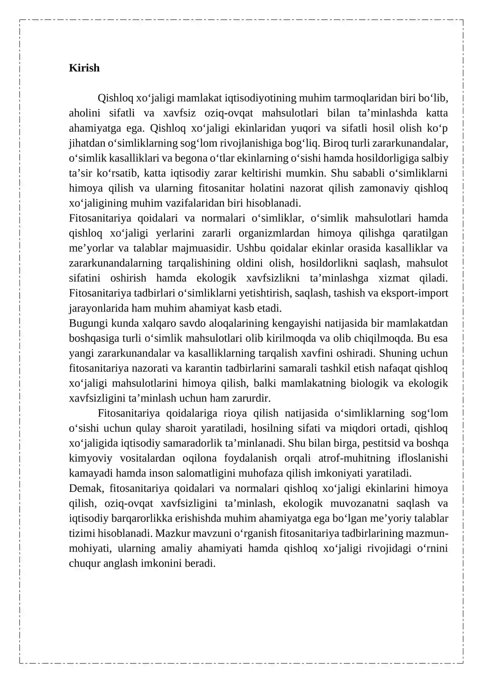 FITA SANITARIYA QOIDALARI VA NORMALAR 3