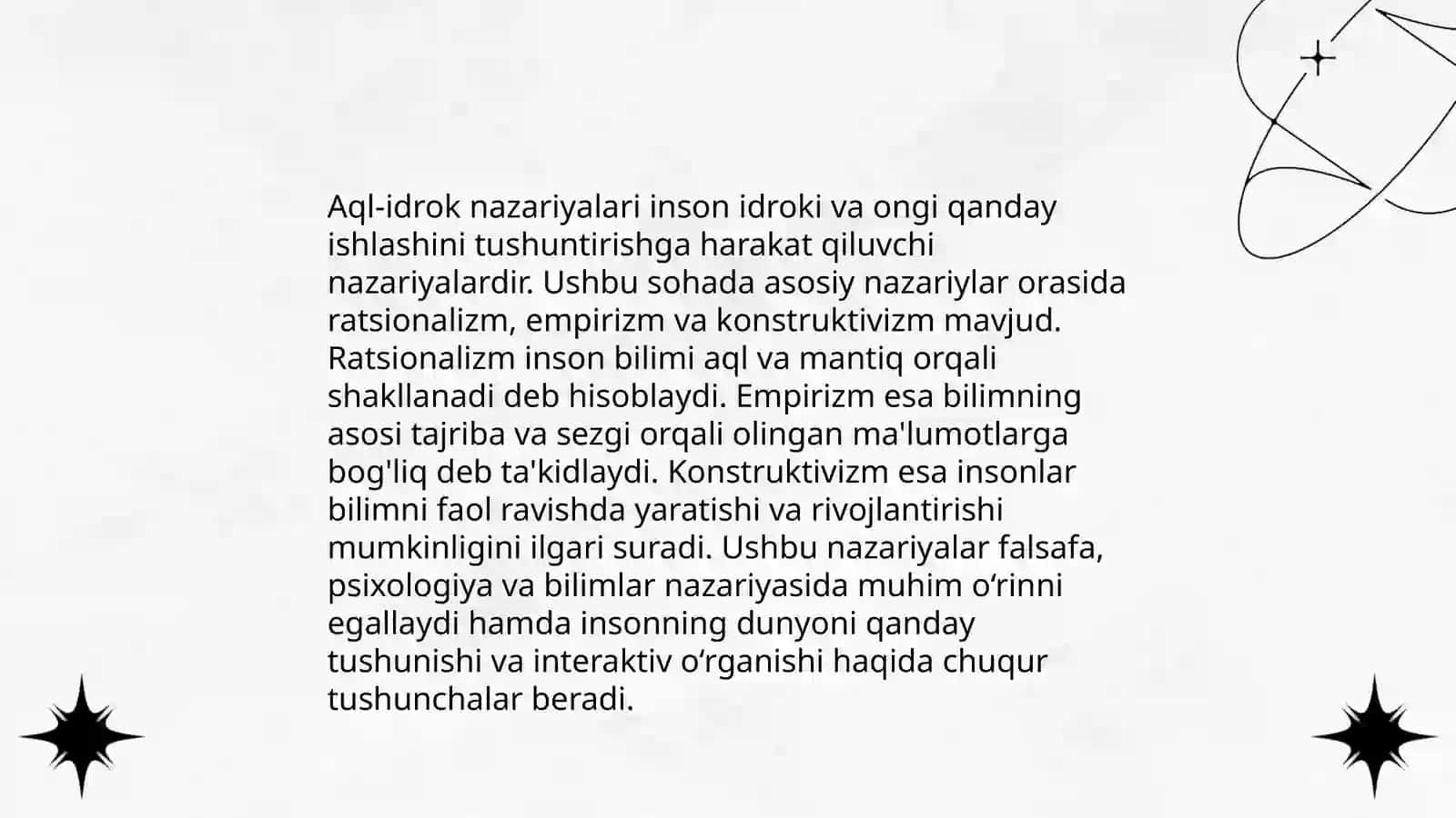 Aql-idrok va ijodkorlik nazariyasi 3
