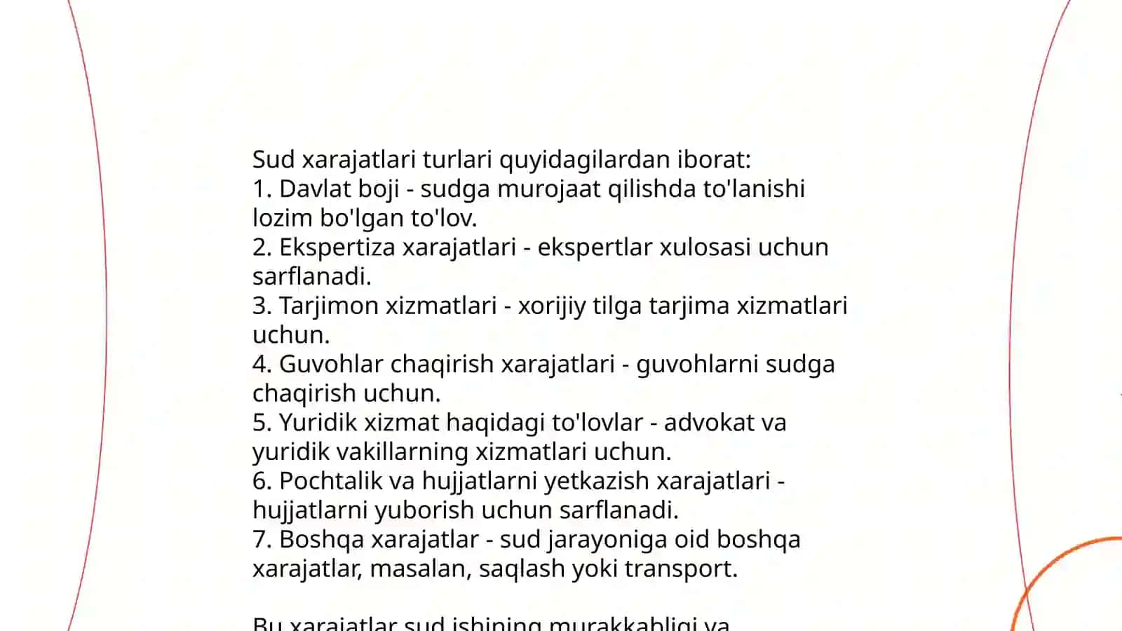 Sud xarajatlari 3