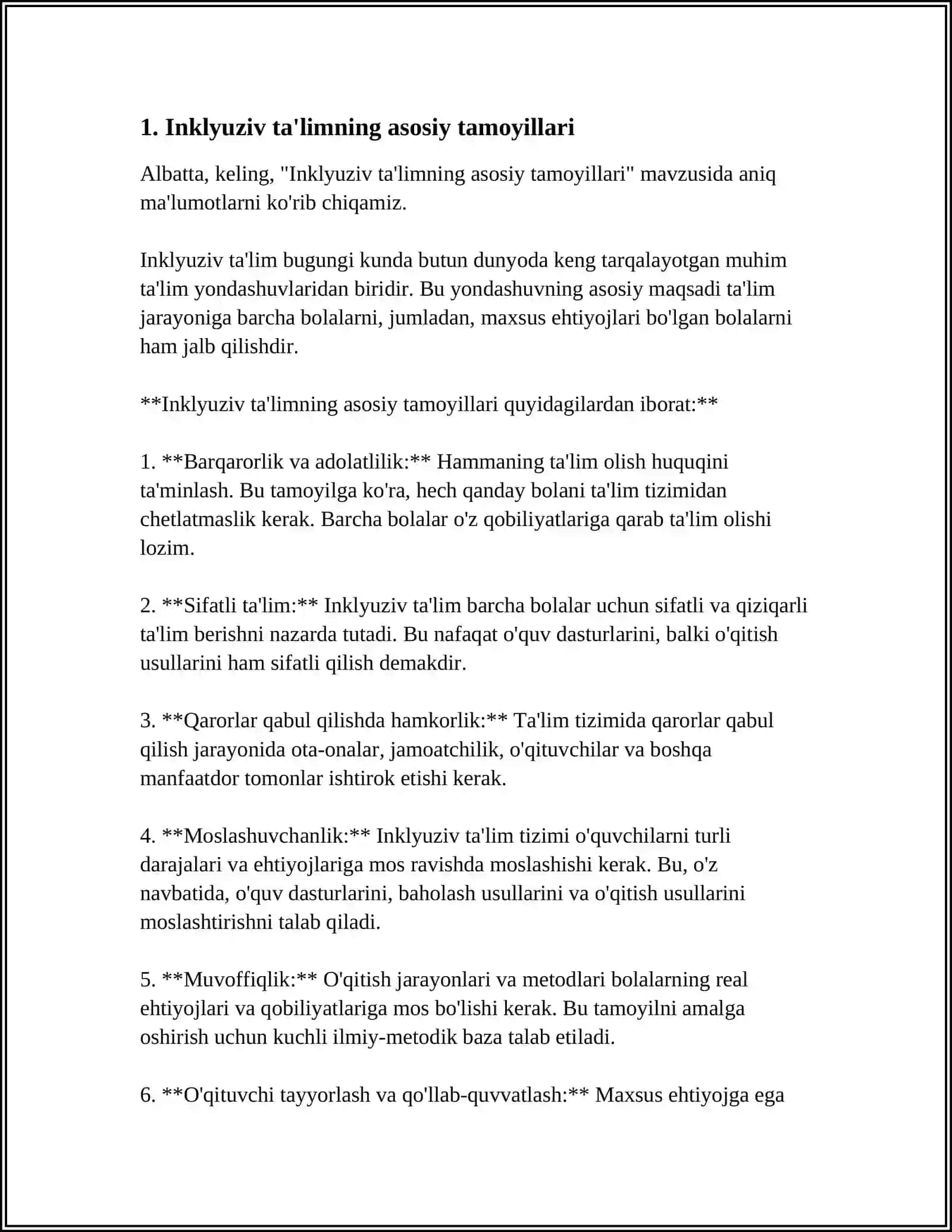 INKLYUZIV TA’LIM TAMOYILLARI 3