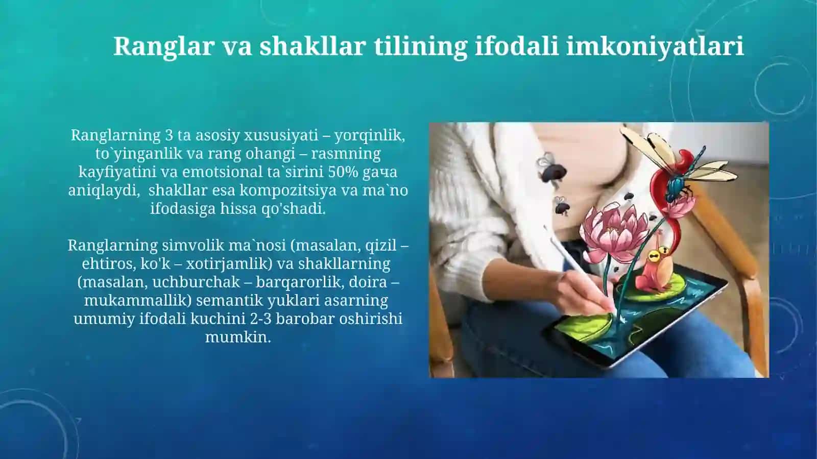 Badiiy tasvir va uni yuzaga kelishida tasviriy vositalarning oʻrni 3