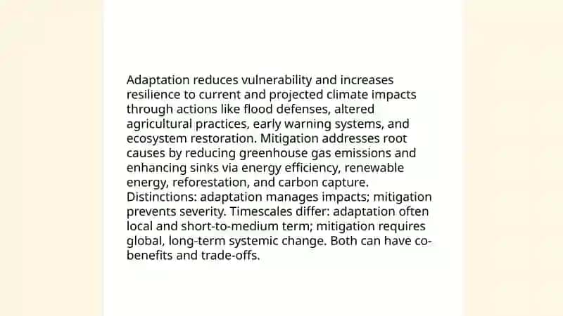 Climate Change: Adaptation vs. Mitigation Strategies 3