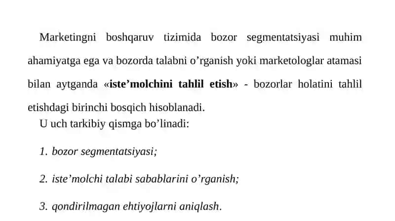Bozor Segmentatsiyasi Vaxaridoring Turlari 3