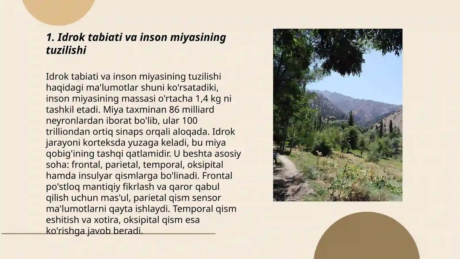 Idrok tabiati 3
