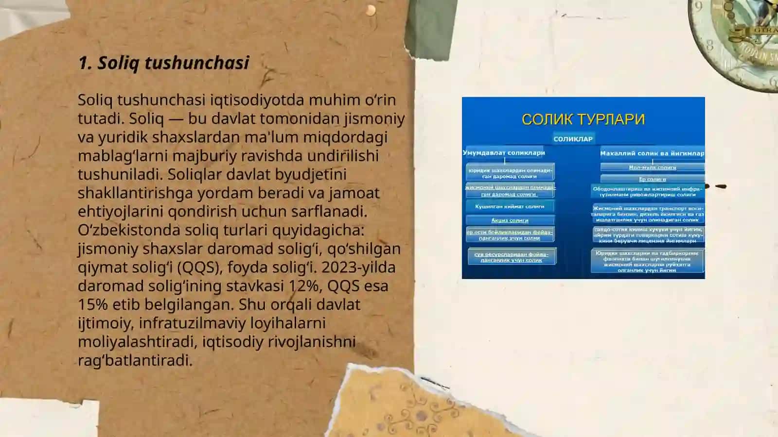 Soliq tamoillari va elementlari 3
