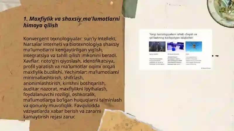 Konvergent texnologiyalarni qo'llashning etik jihatlari 3