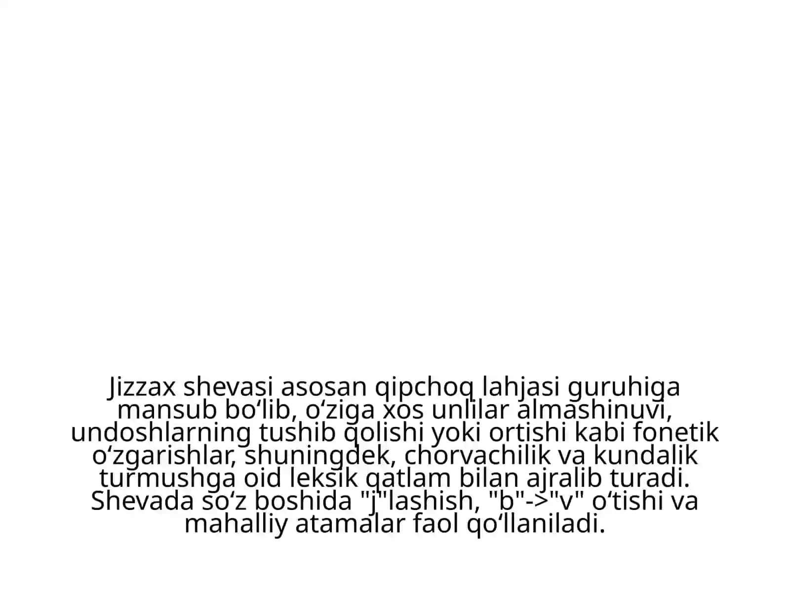 Jizzax shevasining fonetik-leksik xususiyatlari. 3