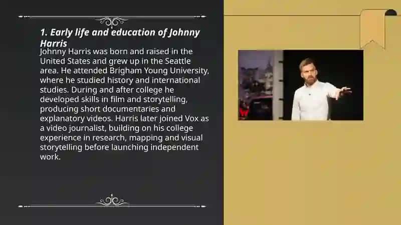 The blogger Johnny Harris 3