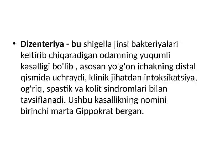 Shigella jinslari 3
