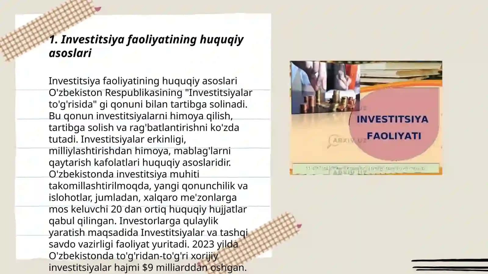 Investitsiya faoliyatini kreditlash 3