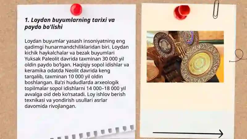 Loydan buyumlar 3