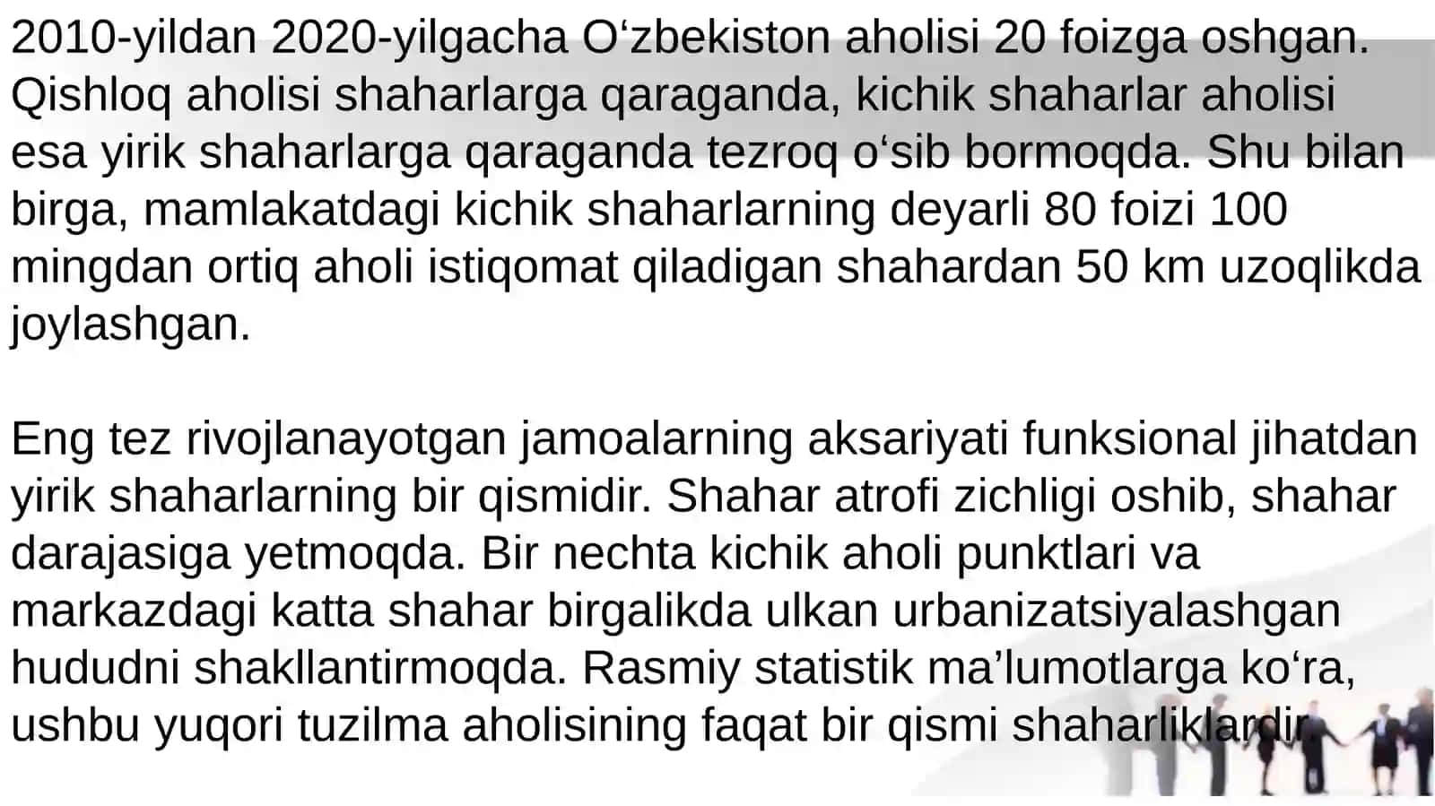 O`ZBEKISTONHING SHAHARLAR AGLOMERATSIYASI 3