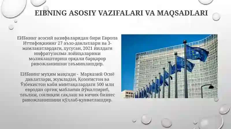 EIBning O'zbekistondagi Faoliyati 3