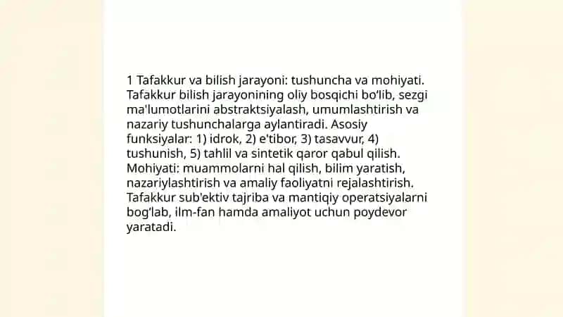 Tafakkurning bilish jarayoni sifatidagi mohiyati 3
