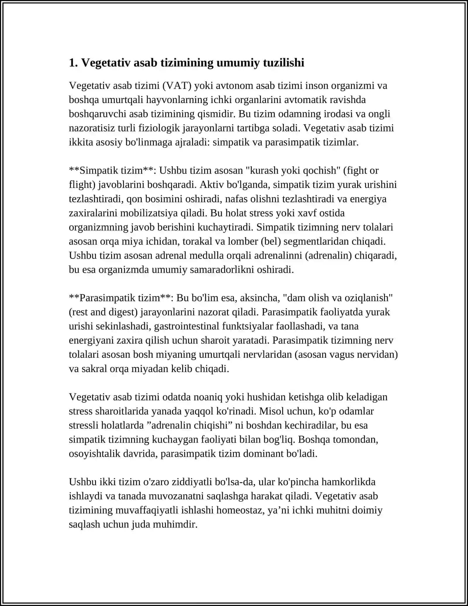 VEGETATIV ASAB TIZIMI ANATOMIYASI VA FIZIOLOGIYASI 3