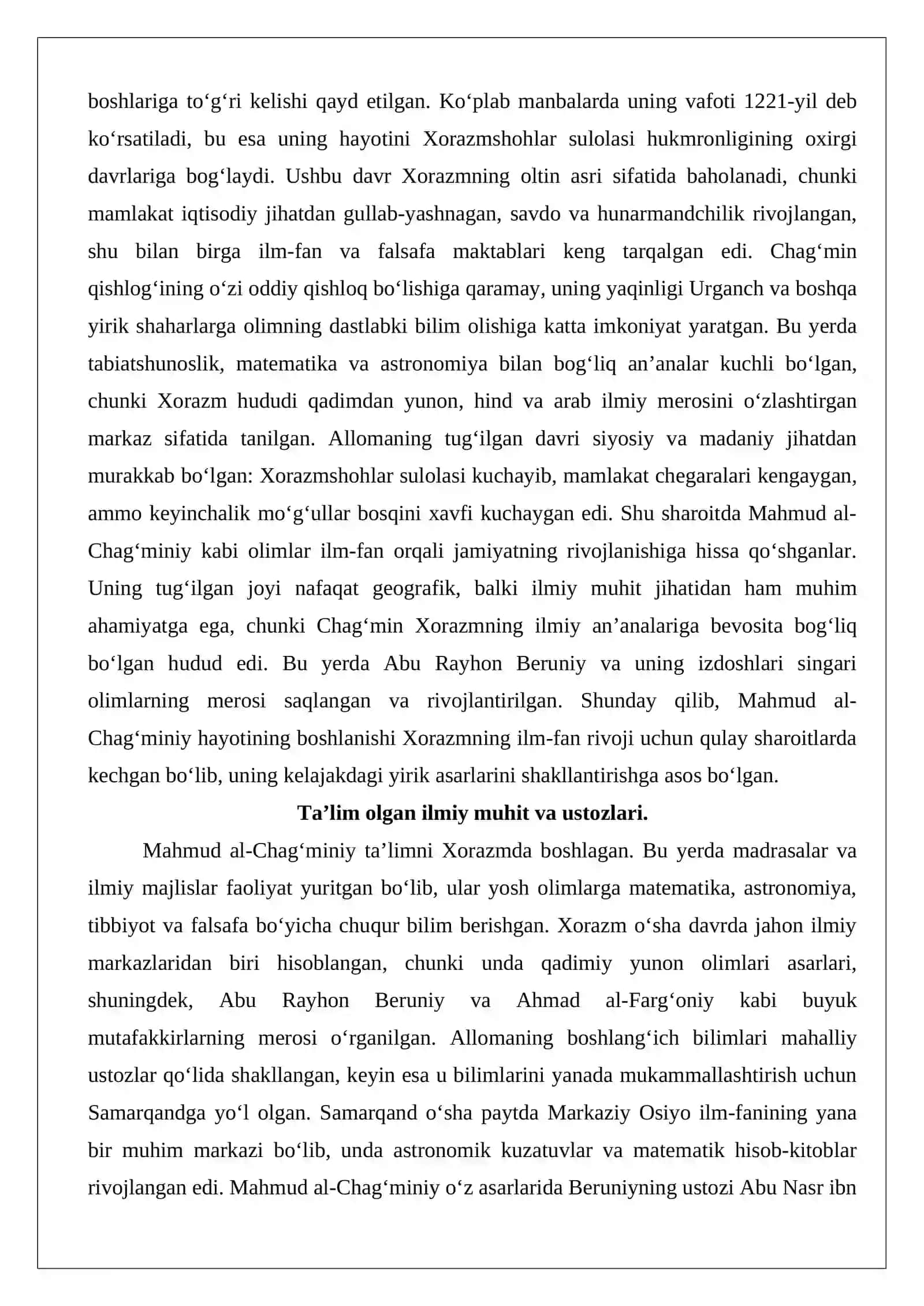 Mahmud al-Chag‘miniy (vaf. 1220) 3