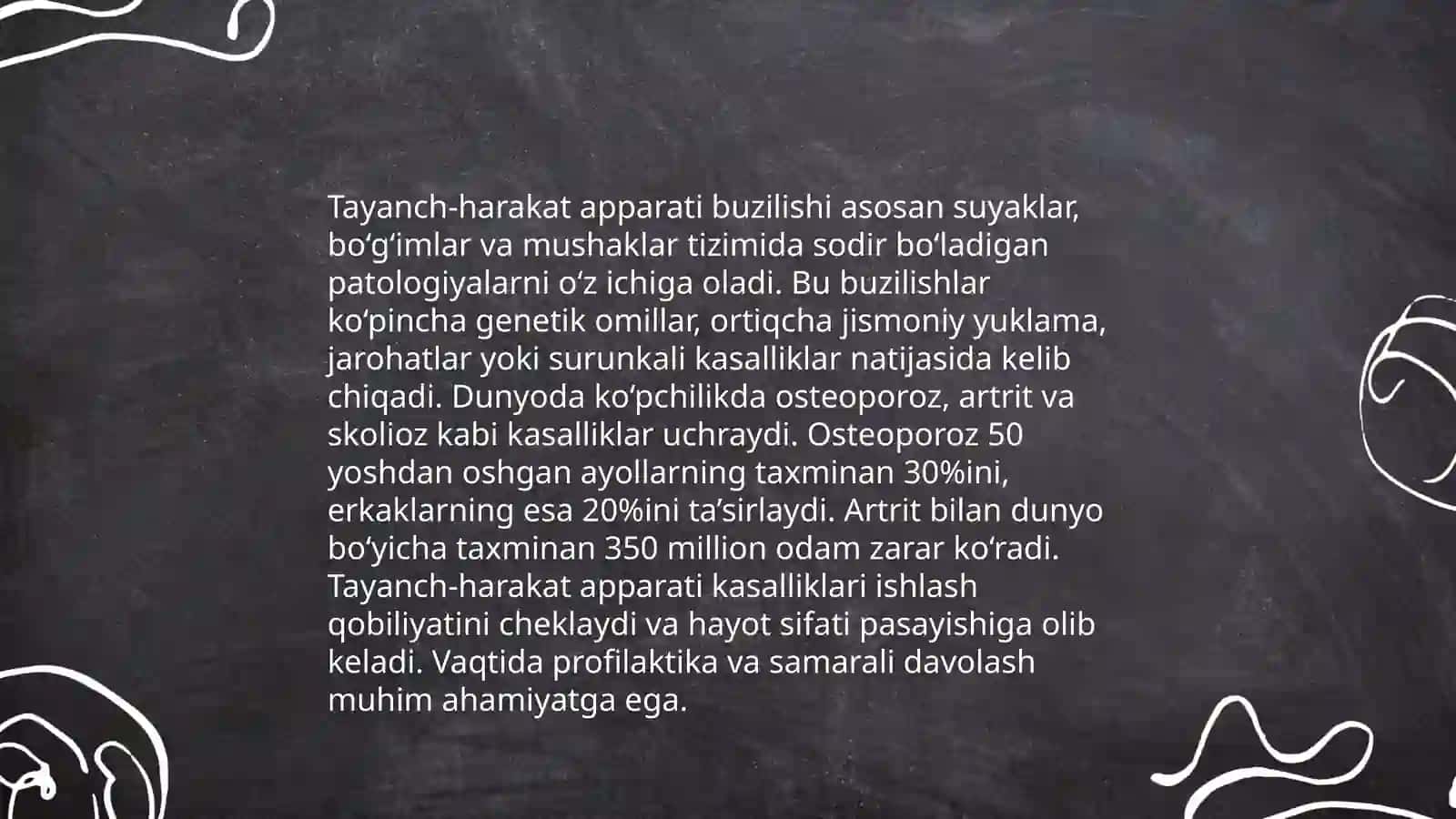 Tayanch-harakat apparati buzilishi 3
