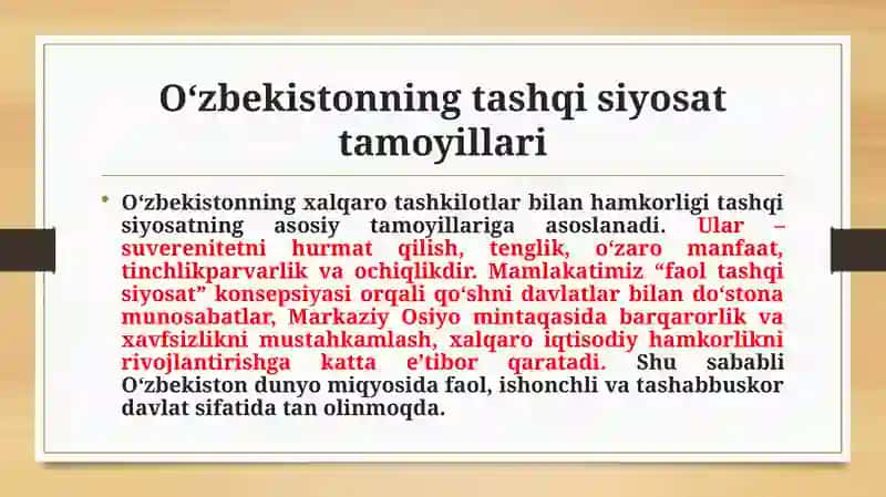 O'zbekistonning xalqaro tashkilotlar bilan hamkorlik aloqalari 3