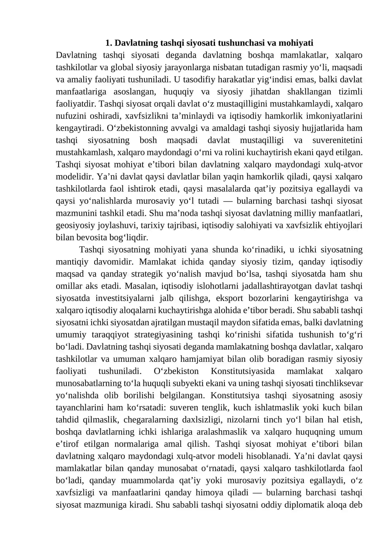 Davlatning tashqi siyosati mohiyati 3