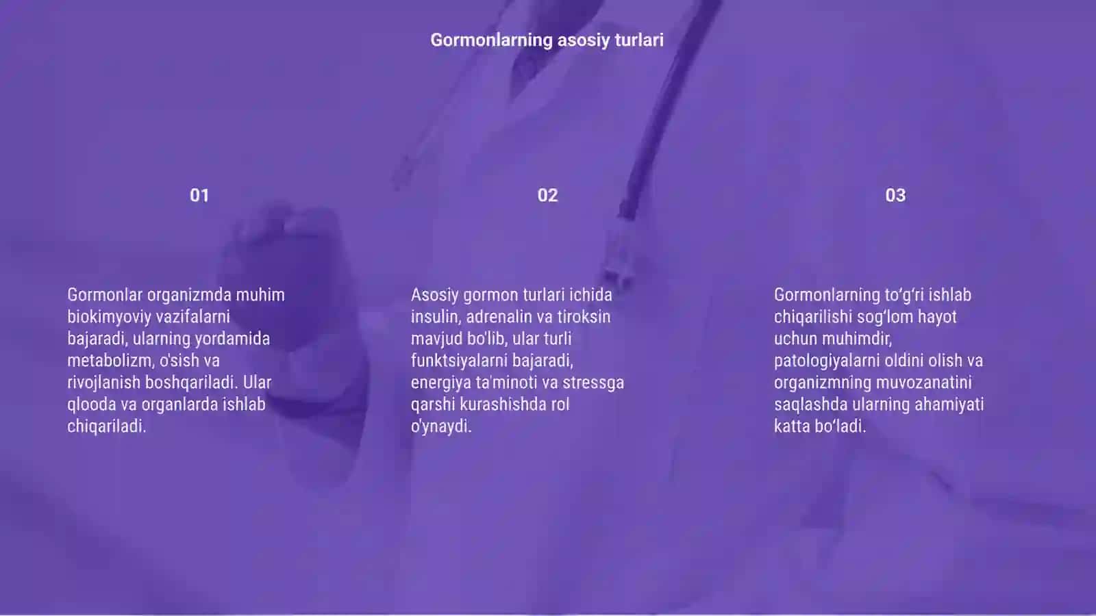 Gormonlarning organizmdagi biokimyoviy roli 3