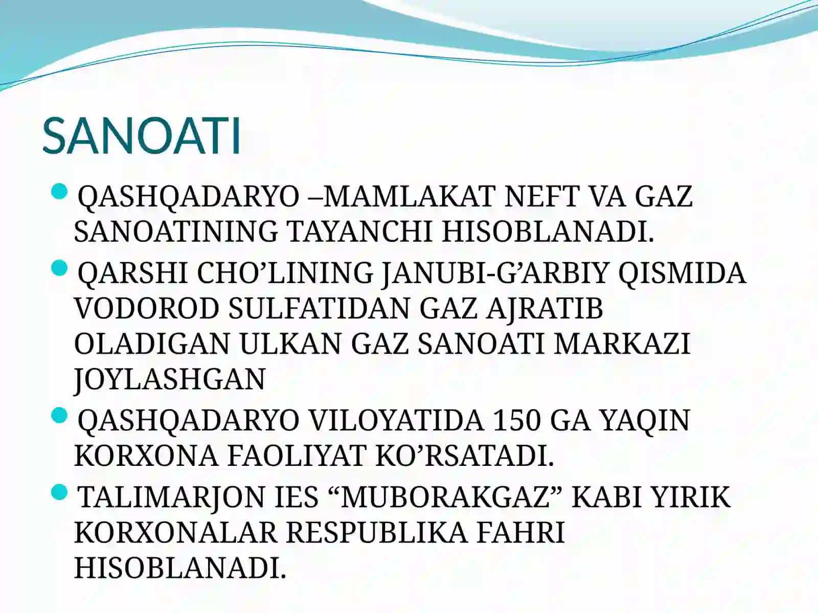 QASHQADARYO SANOATI VA SHAHARLARI 3