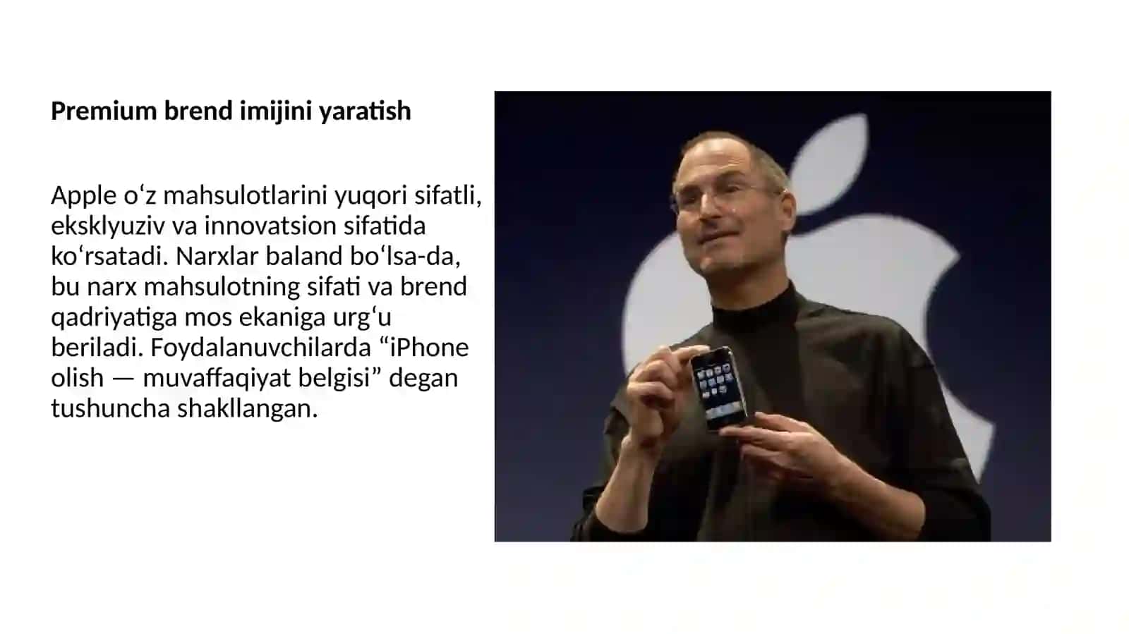 Apple kampaniyasi va uning marketing haqida 3
