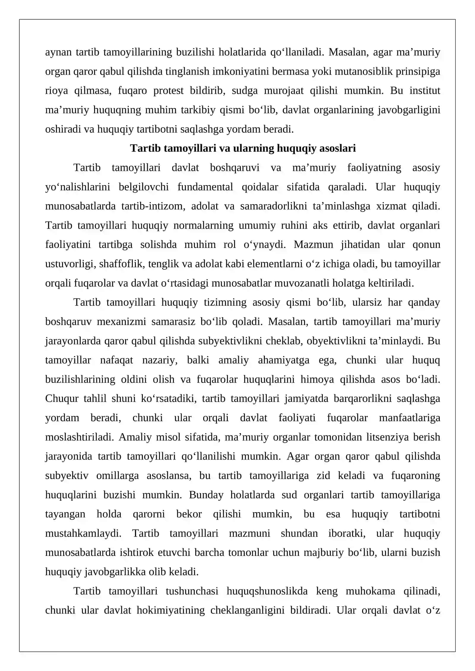 Tartib tamoyillar bilan bogʻliq protest 3