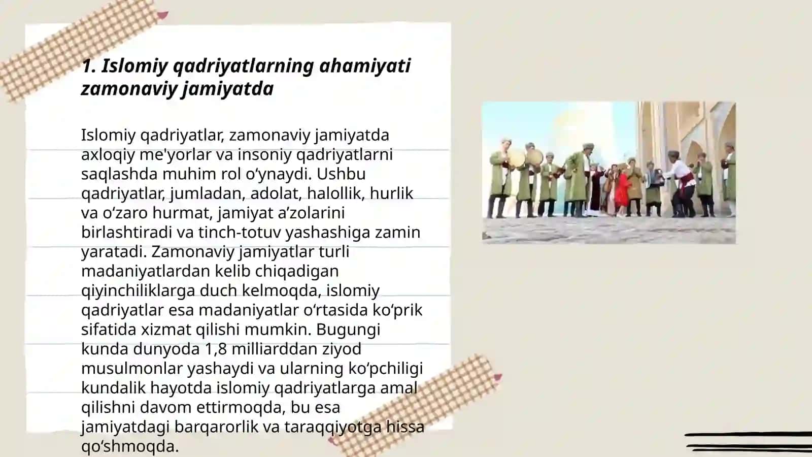 Islomiy qadriyatlar va hozirgi zamon 3