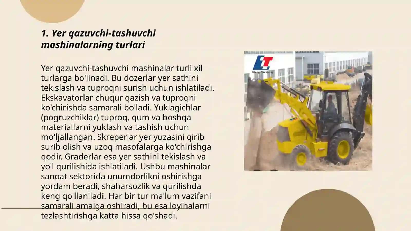 Yer qazuvchi-tashuvchi mashinalar 3