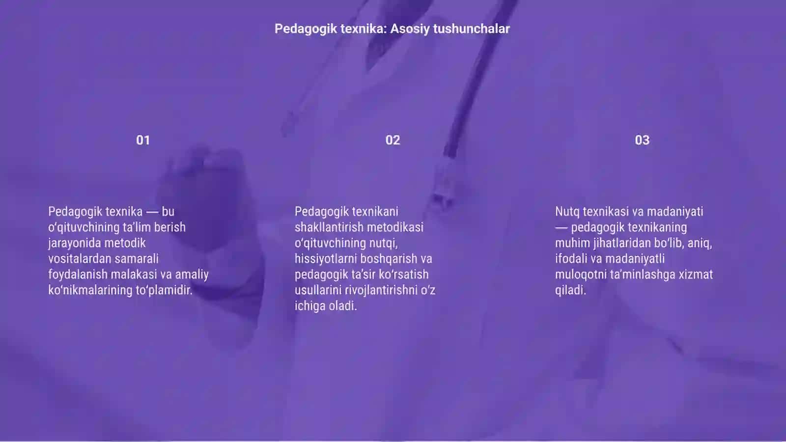 Pedogogik texnika haqida tushuncha 3