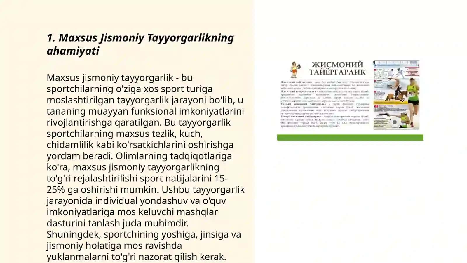Maxsus jismoniy tayyorgarlik (MJT) 3