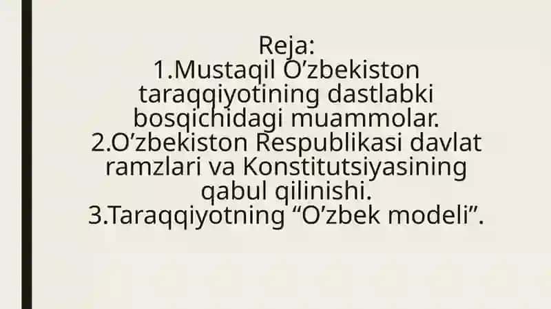 O’zbekistonning Eng Yangi Tarixi 3