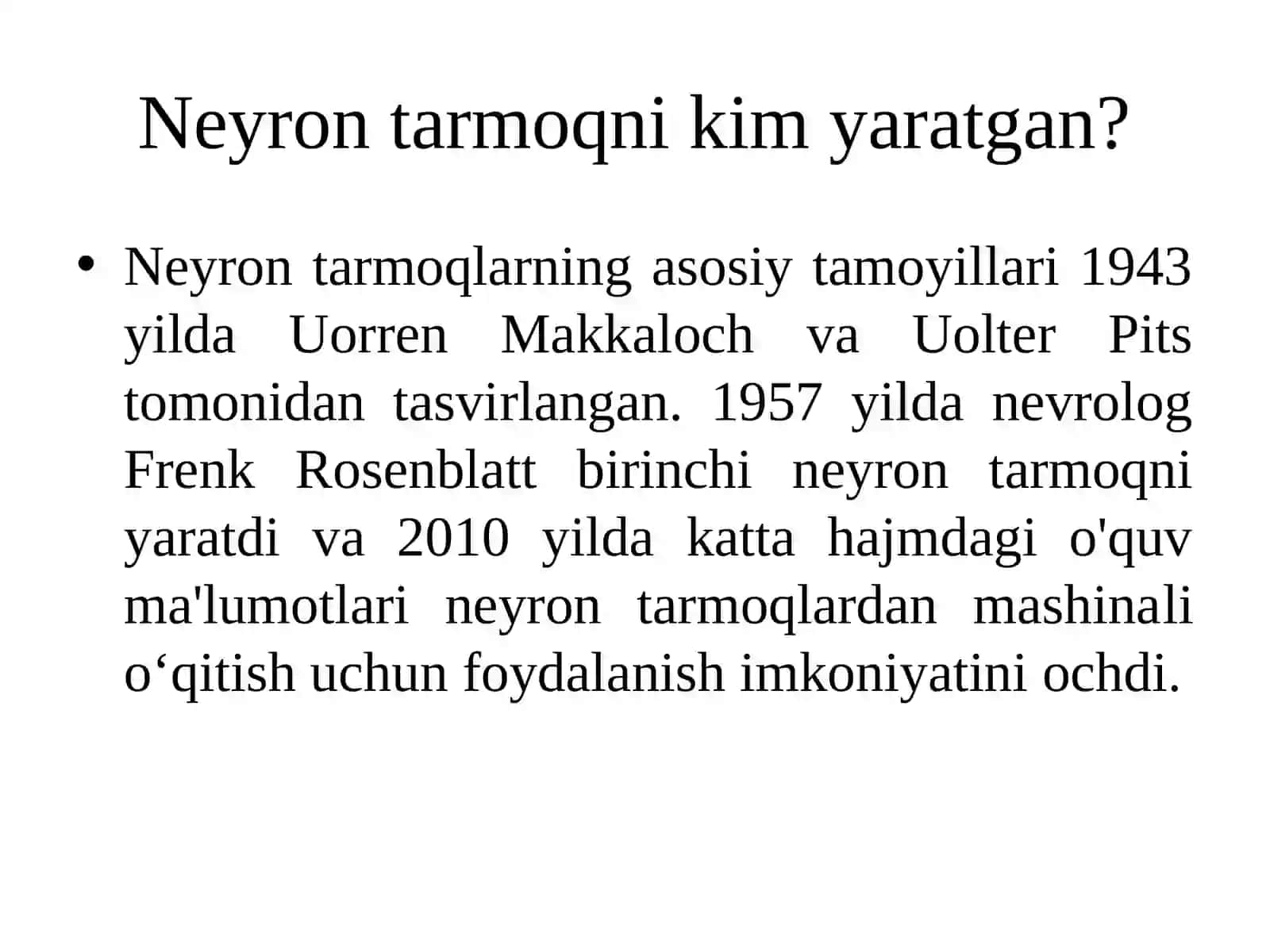 Sunʼiy neyron tarmoqlarga kirish. Eng sodda perseptron 3