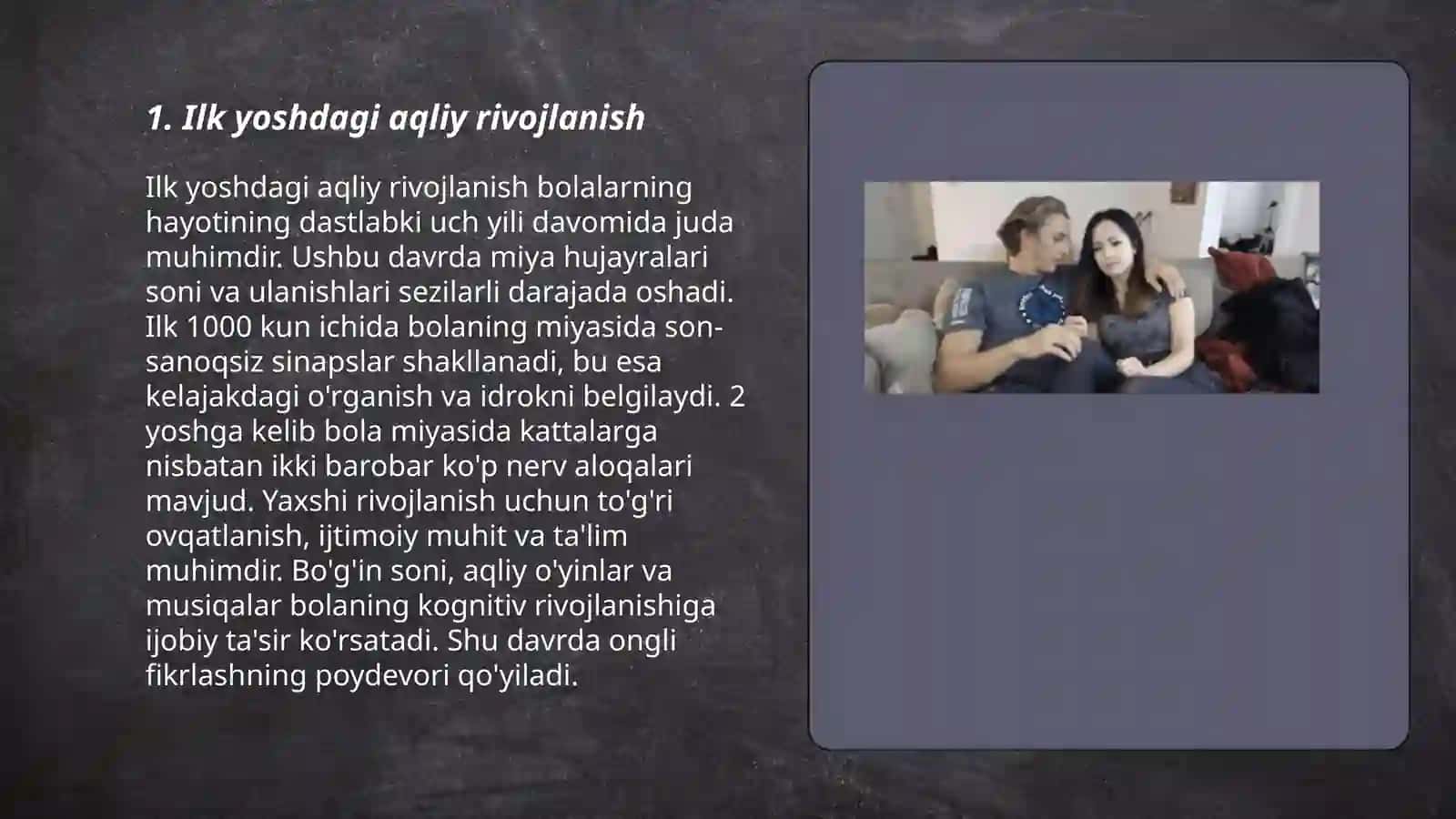 Ilk yoshdagi rivojlanishning o'ziga xos xususiyatlari 3