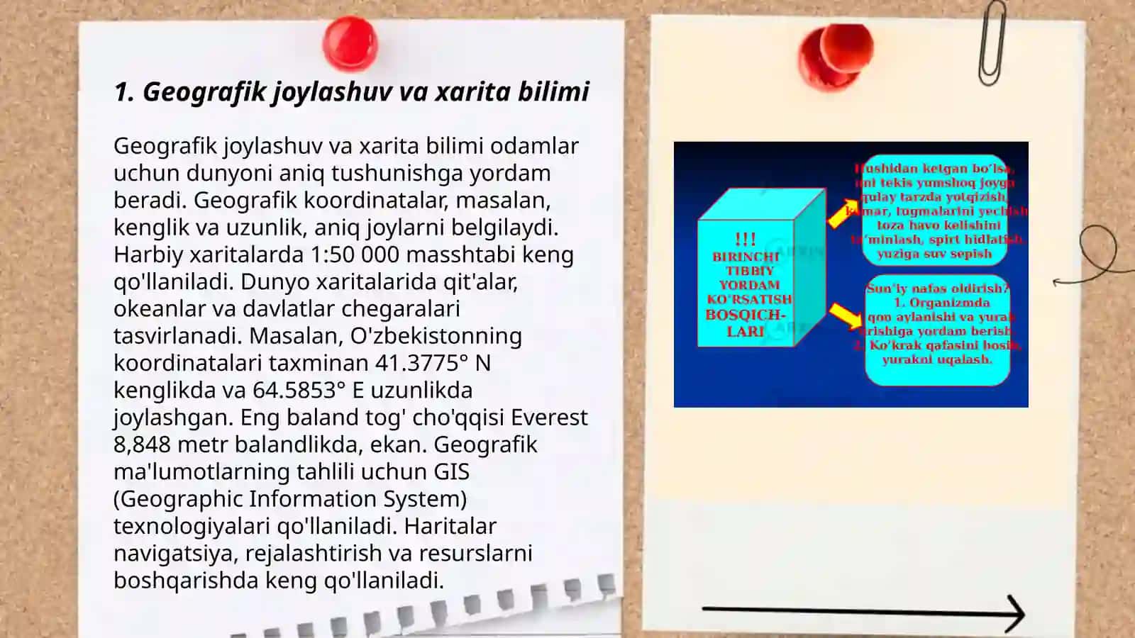 Geografik joylashuv va xarita bilimi 3
