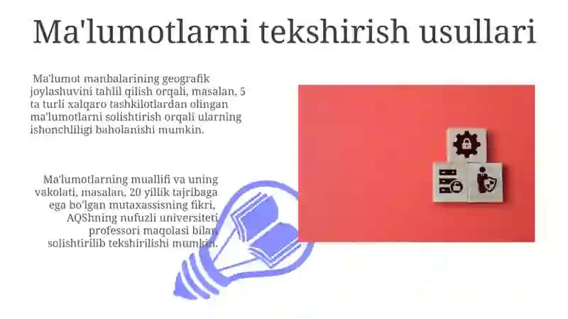 Ma'lumotlarning ishonchliligini baholash 3