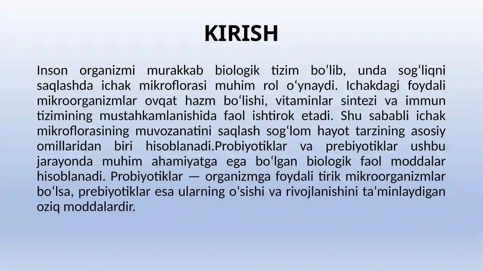 PROBIOTIK VA PREBIOTIKLAR 3