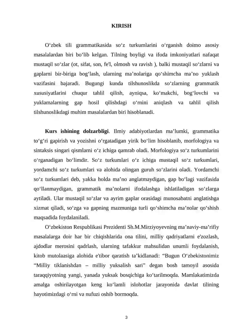 YORDAMCHI SO‘Z TURKUMLARI 3