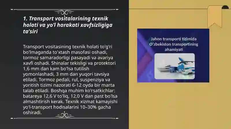 Havfsiz Harakatlanishni Taminlash 3