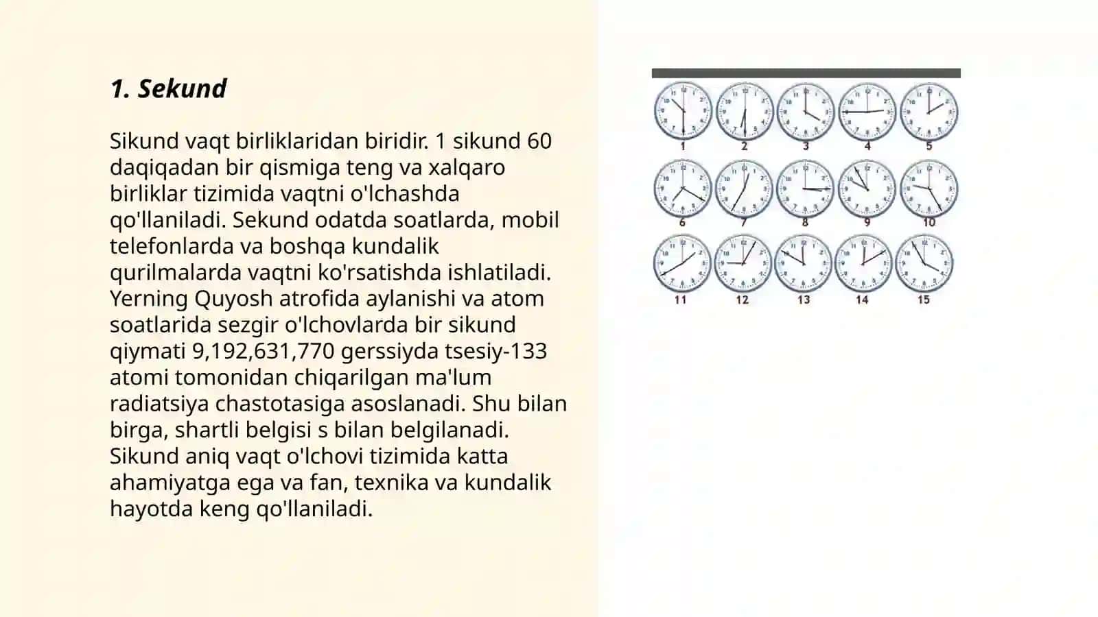 Vaqt oʻlchov birliklari 3