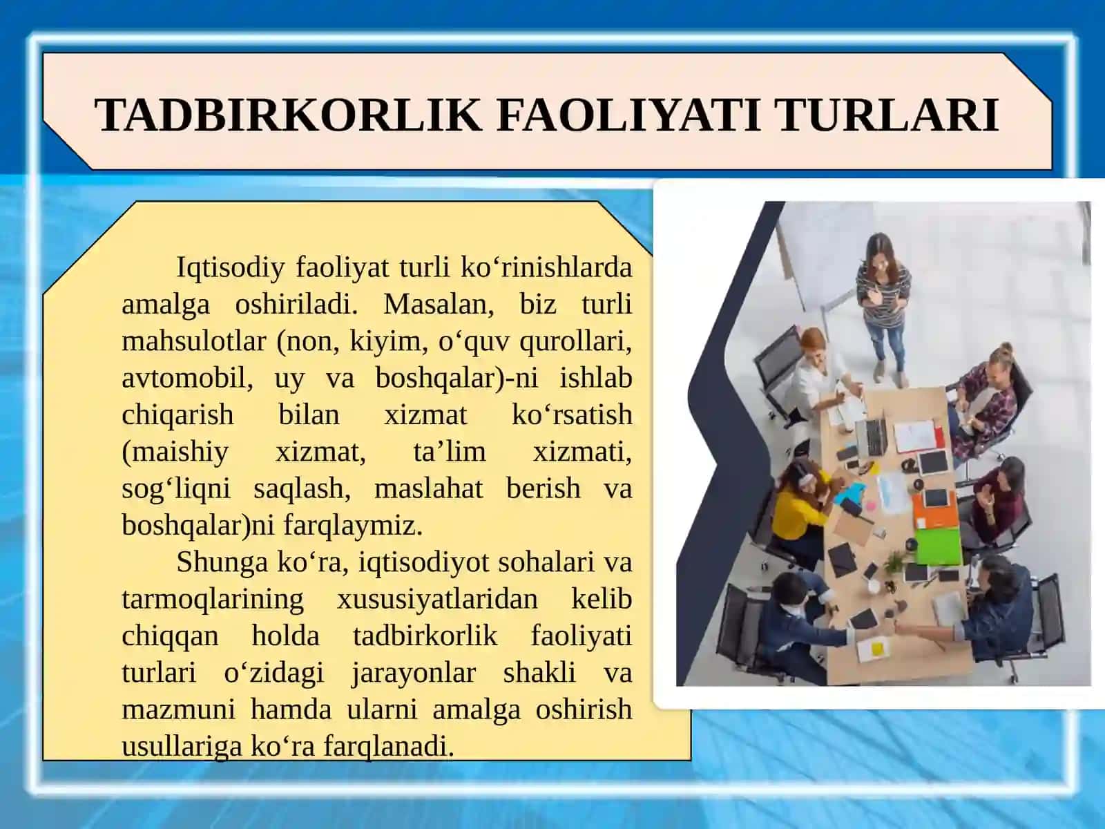 TADBIRKORLIK TURLARI VA SHAKLLARI 3