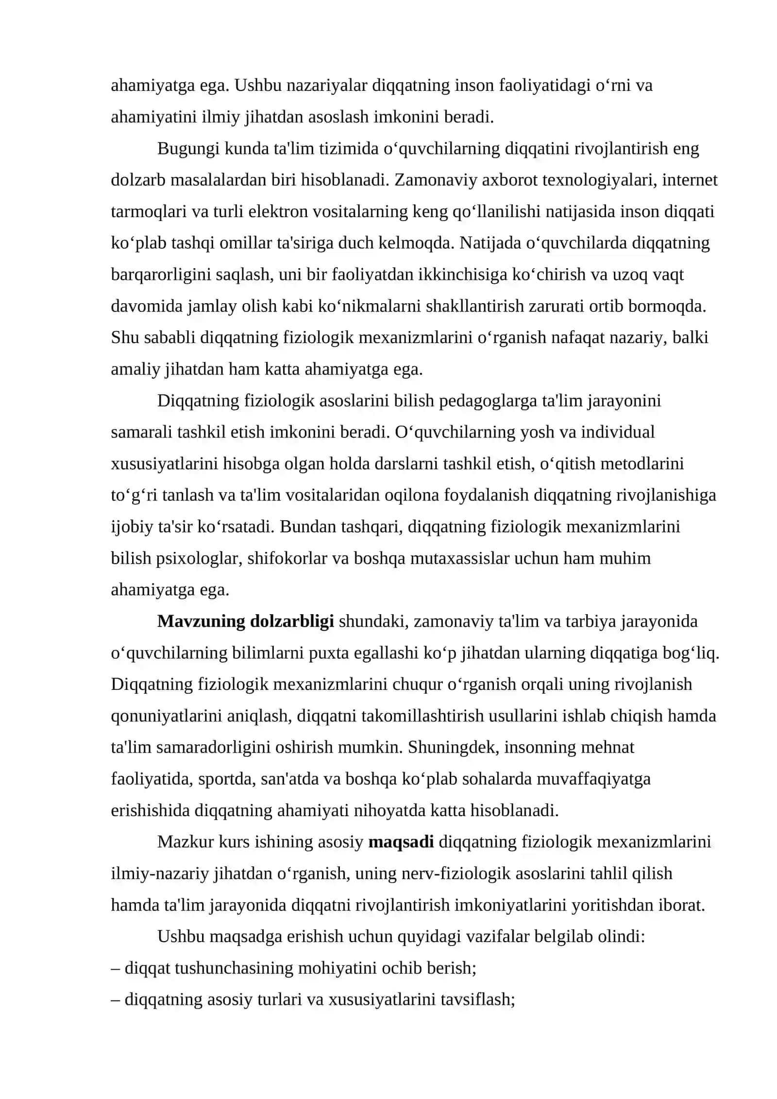 Diqqatning fiziologik mexanizmlari 3