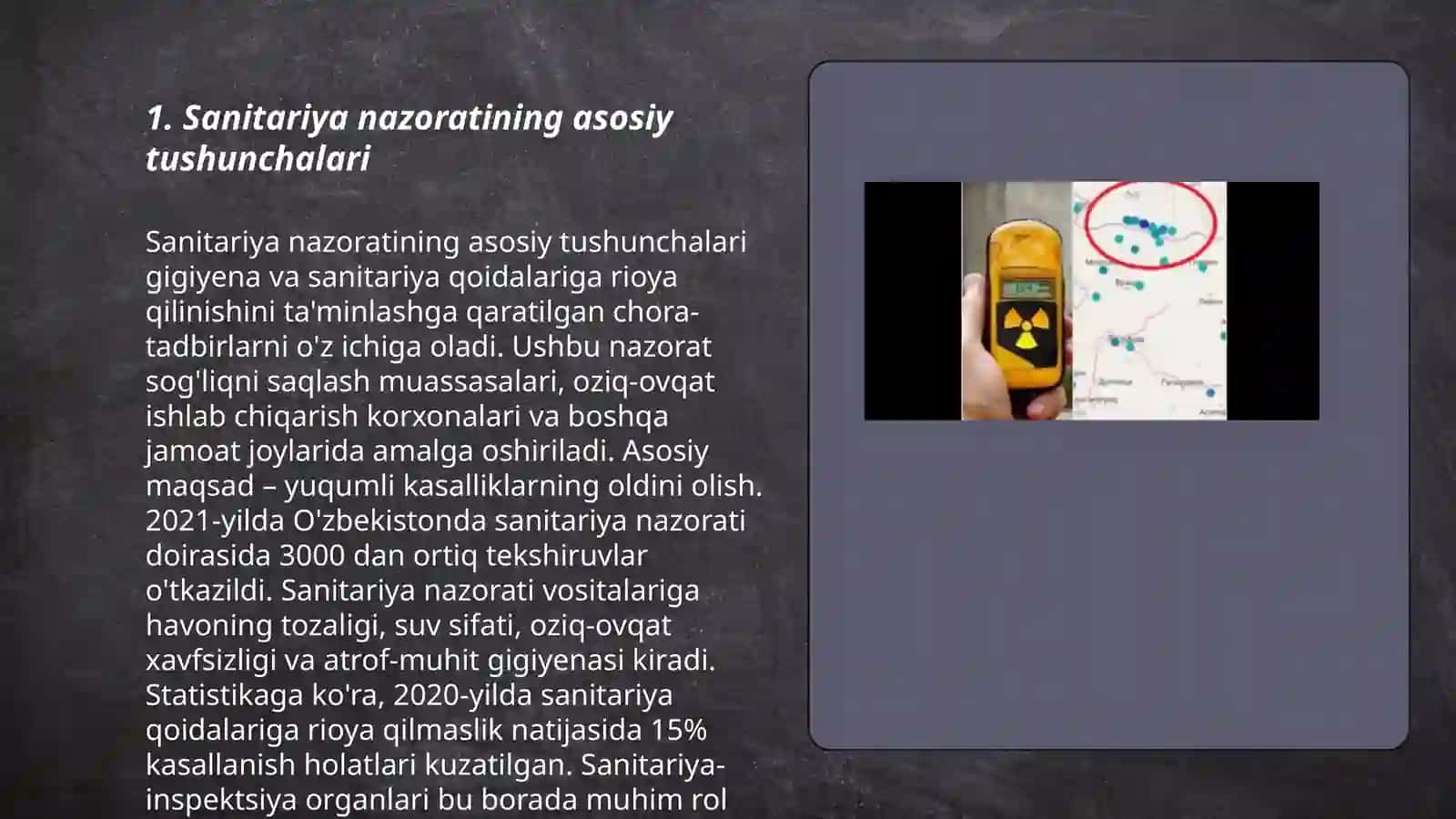 Sanitar-dozimetrik nazorat haqida tushuncha 3