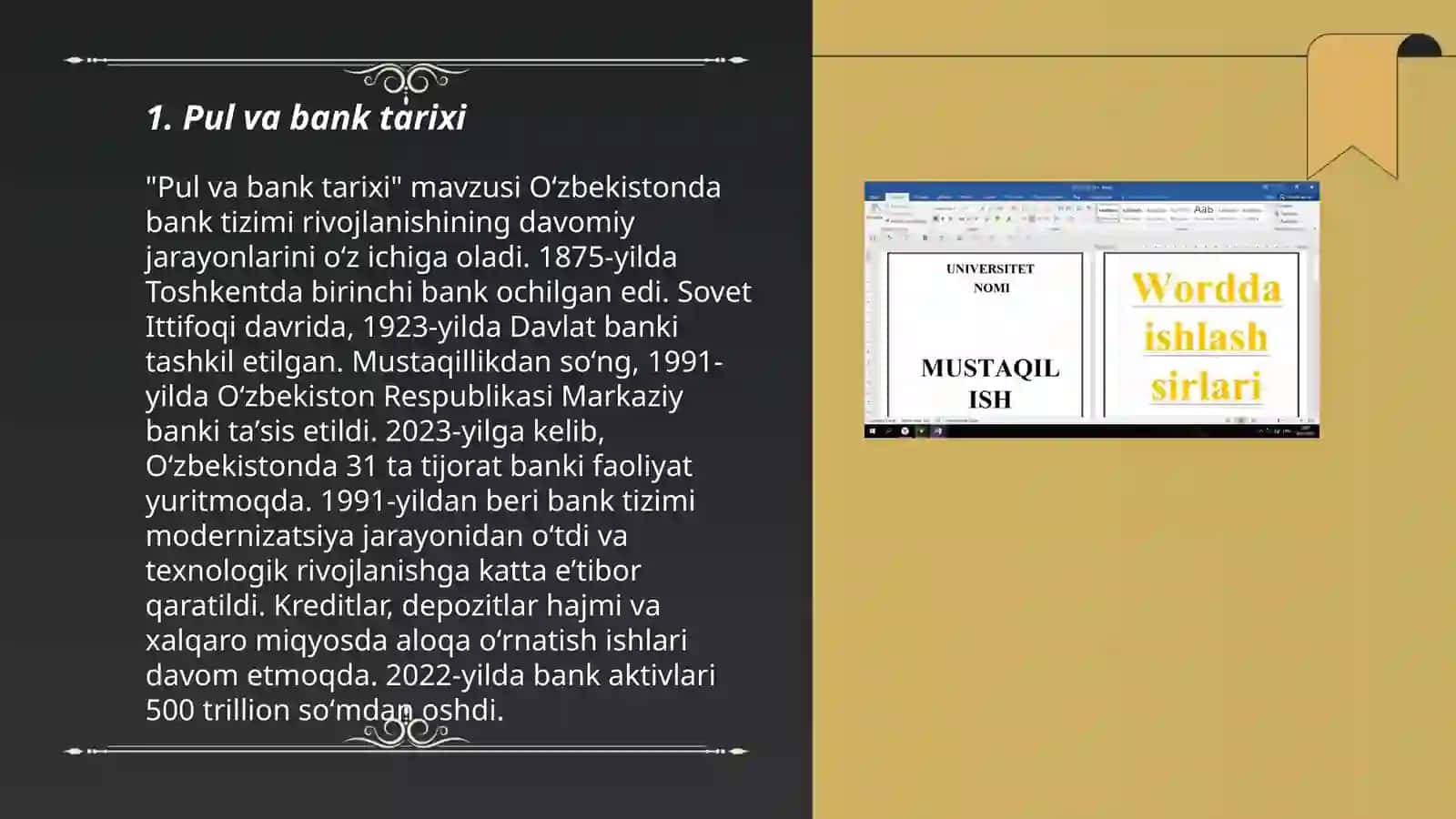 Pul va bank tarixi 3
