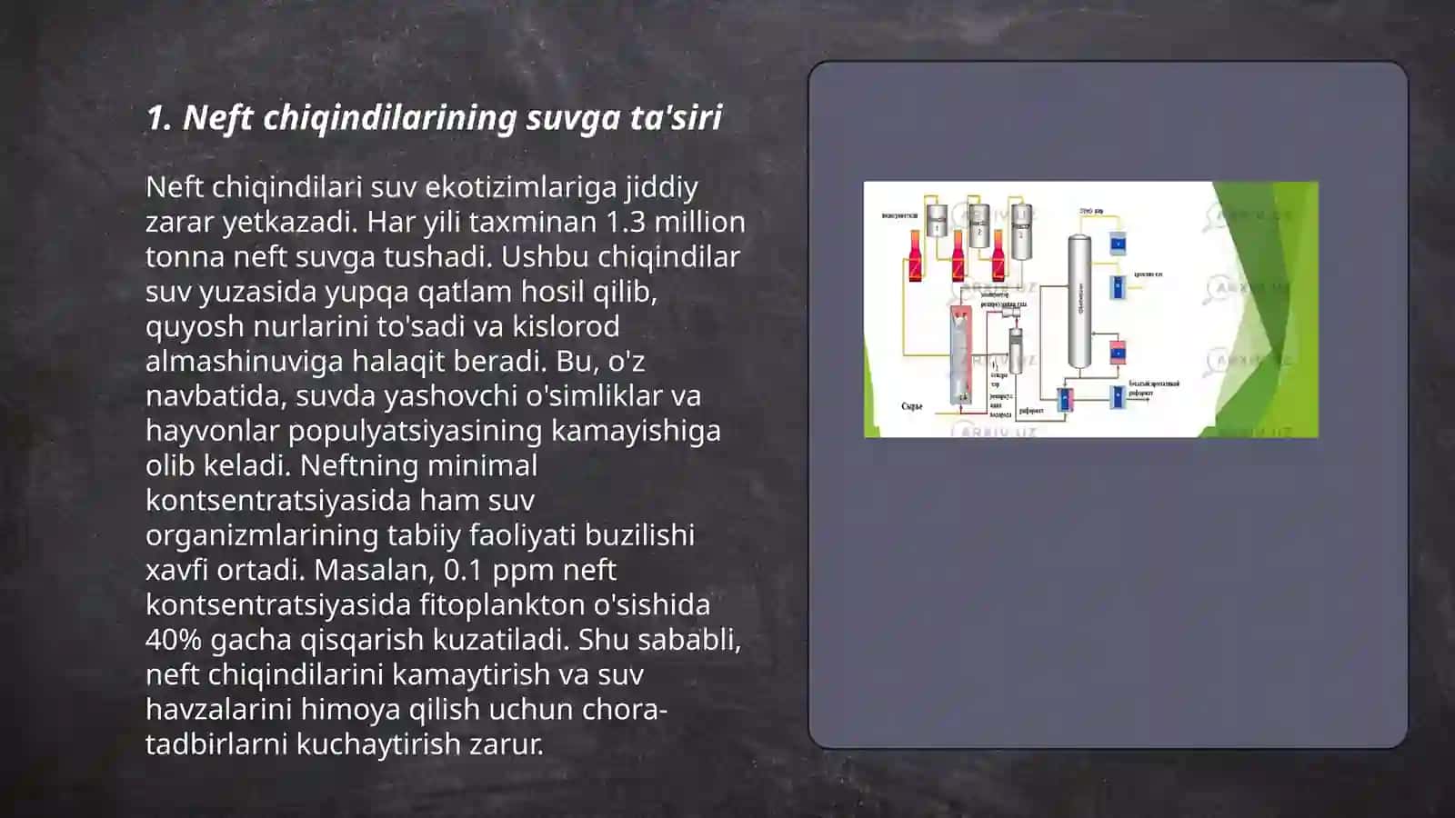 Neft chiqindilarini atrof muhitga taʼsiri 3