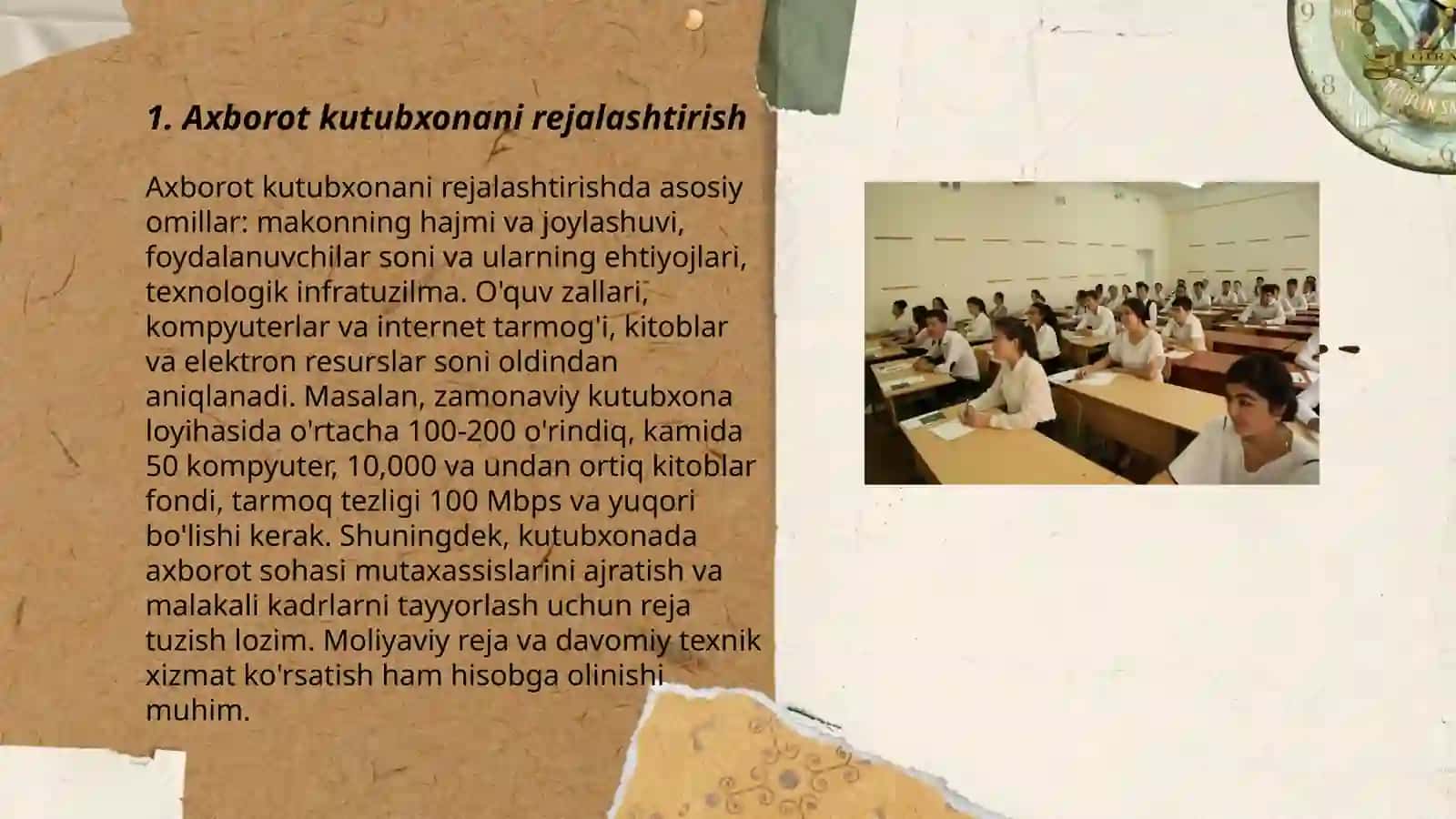 Axborot kutubxona faoliyatini boshqarish jarayonlarini bosqichlari 3