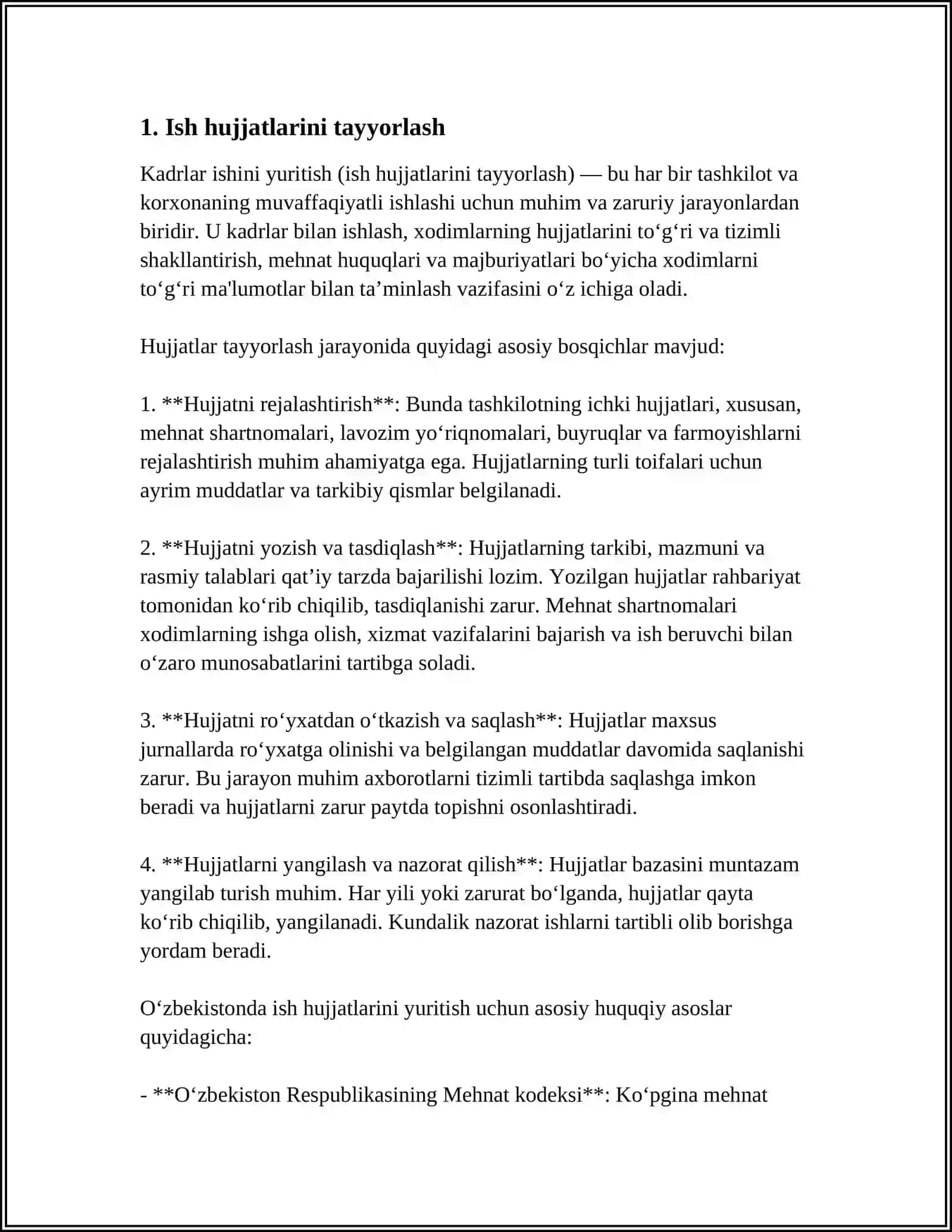 Hujjatlar ustida ishlash tartiboti 3