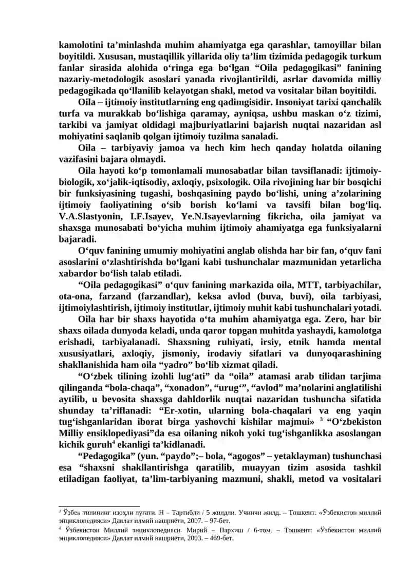 Oila Pedagogikasi 3