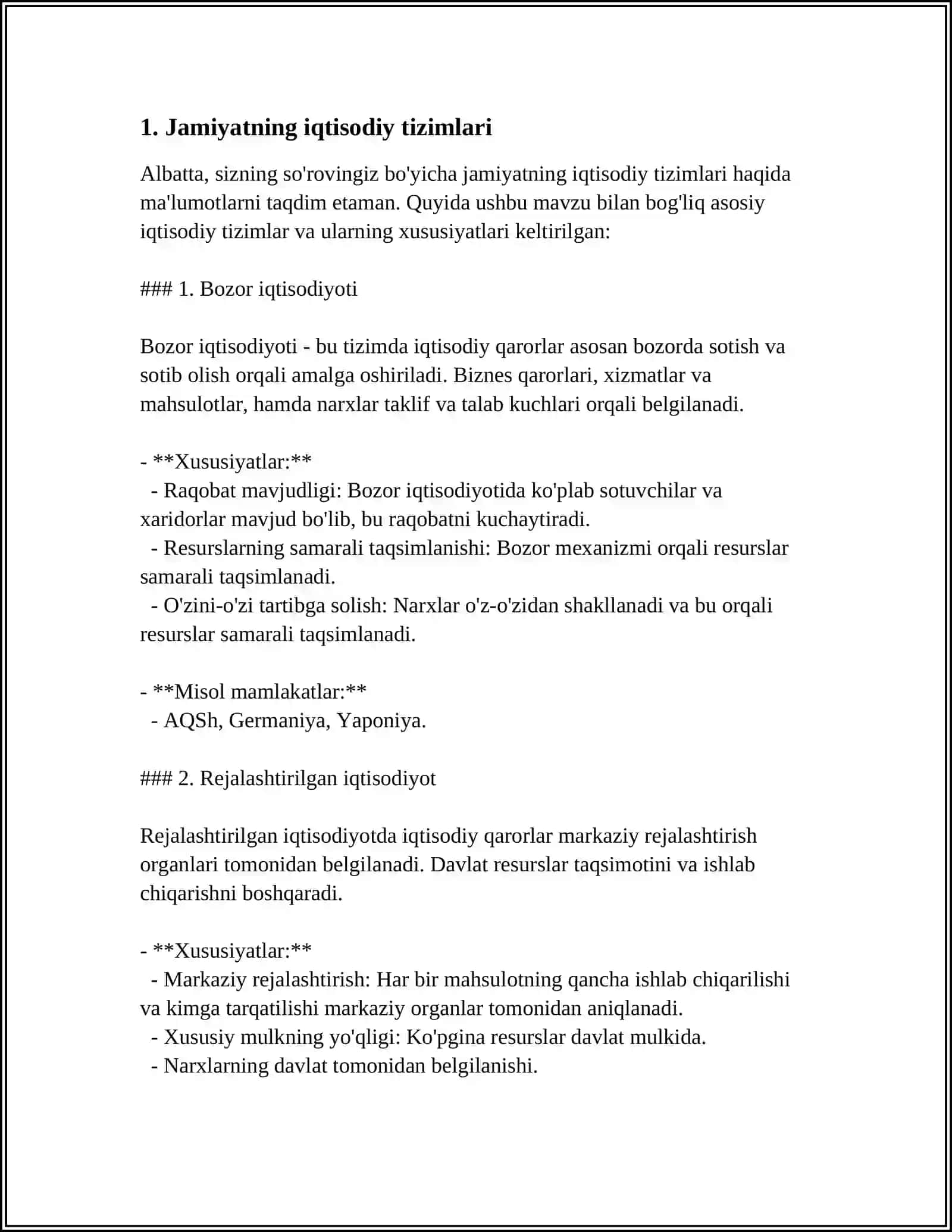 Bozor iqtisodiyoti 3
